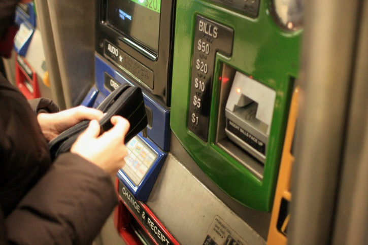 Woman Buying Metrocard - New York City