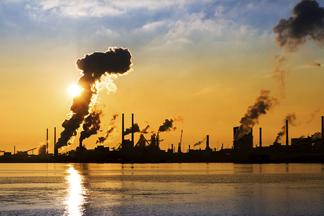 IJmuiden industry sunset