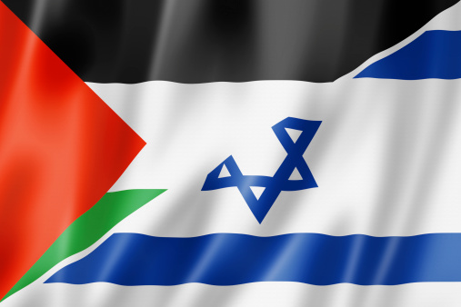 Palestine and Israel flag