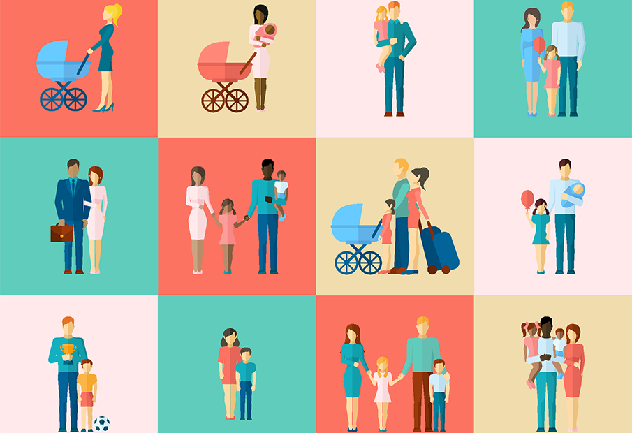 Graphics of families