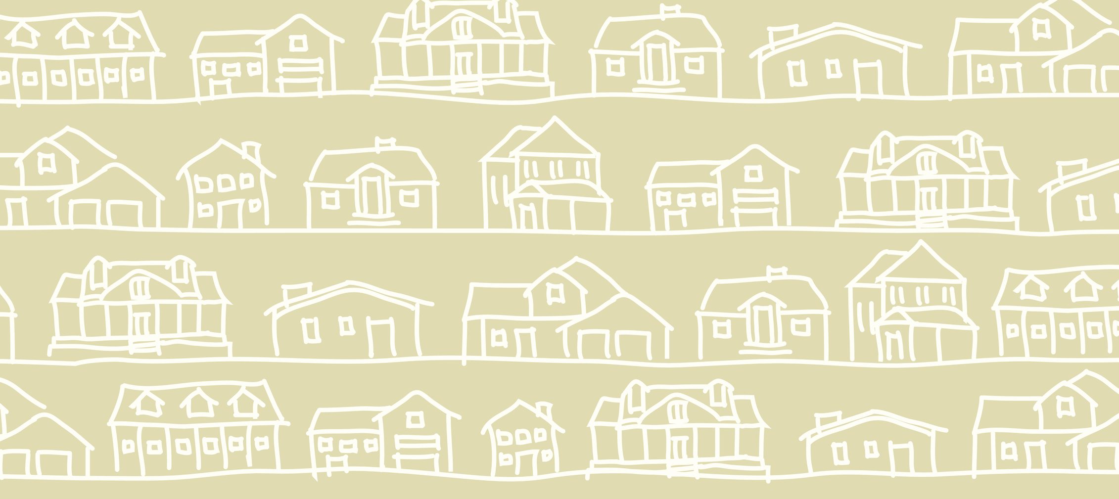 Basic & stylish vector drawing of houses.
