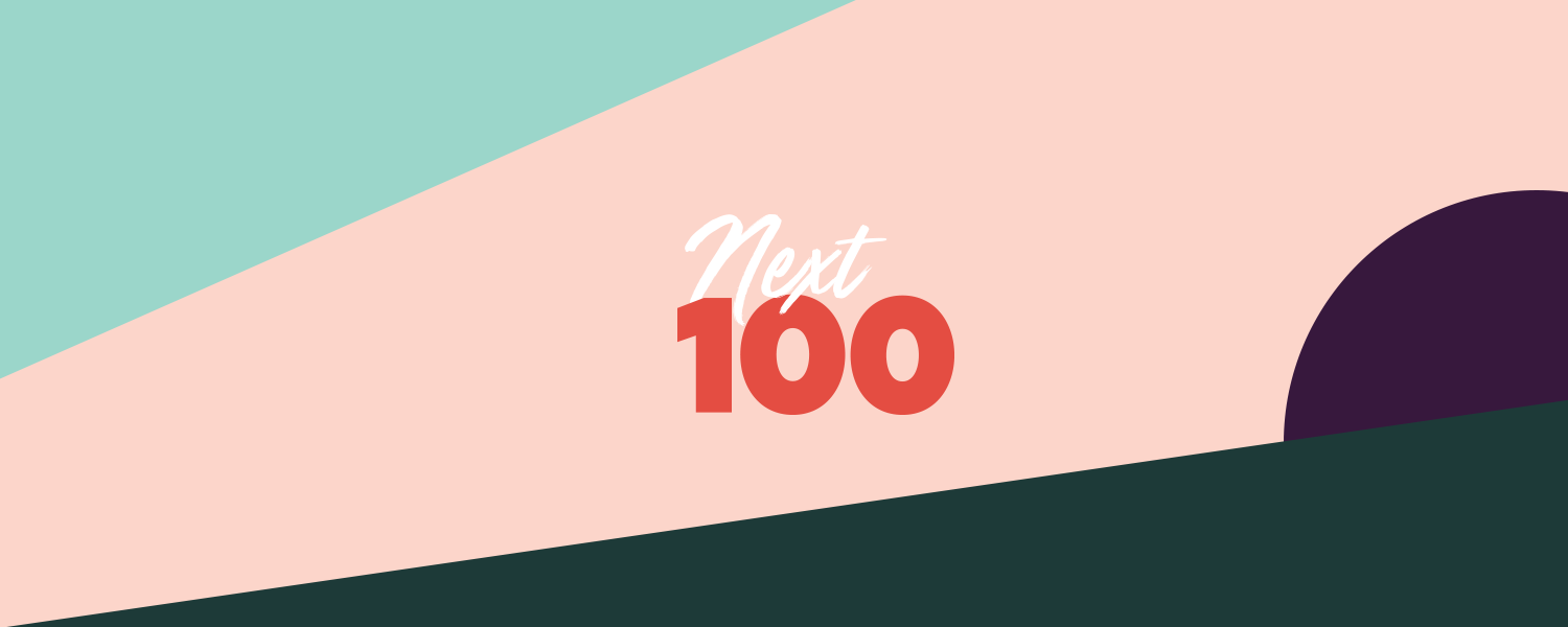 Graphic of the Next 100 Logo