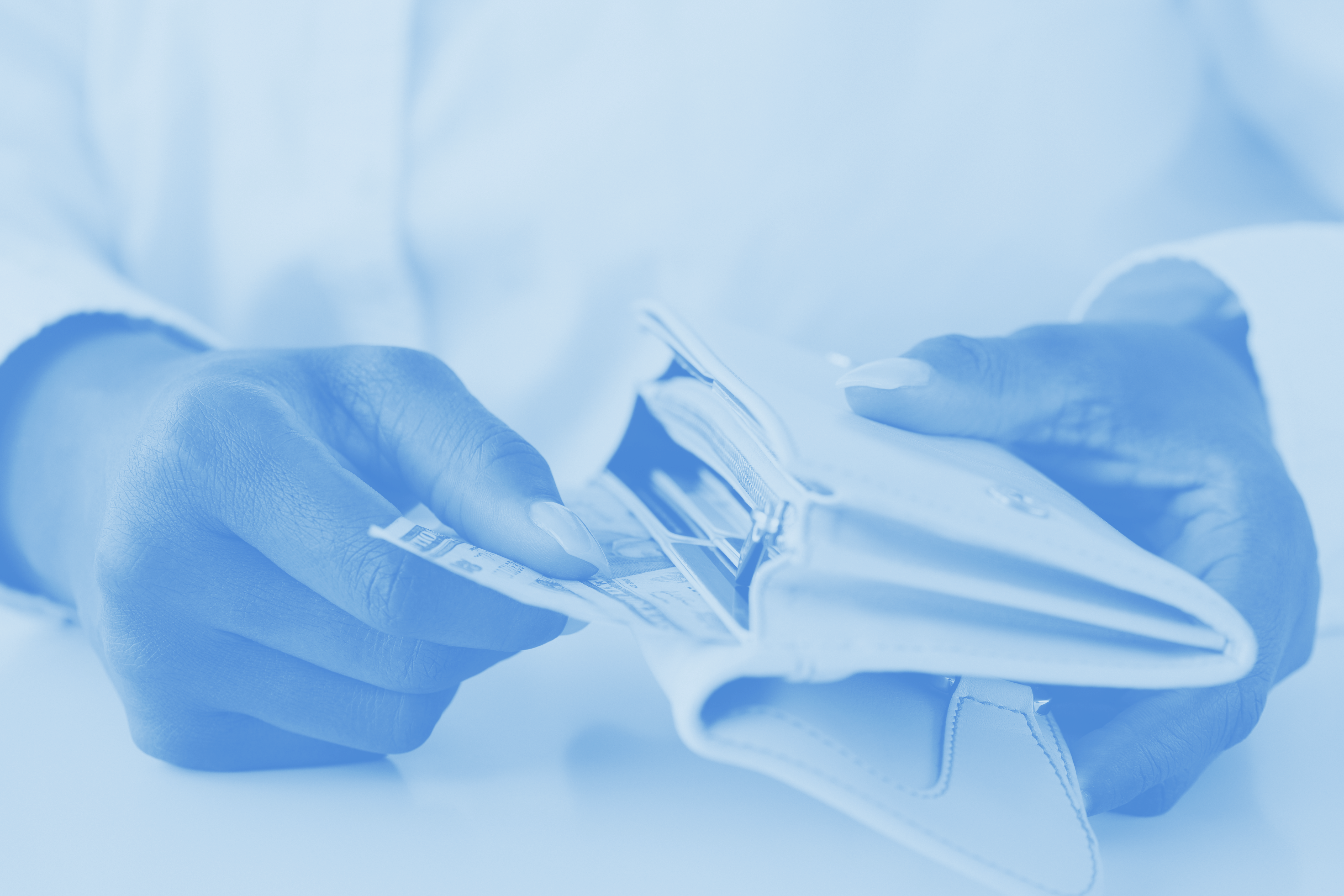 a person holding a wallet in their hands