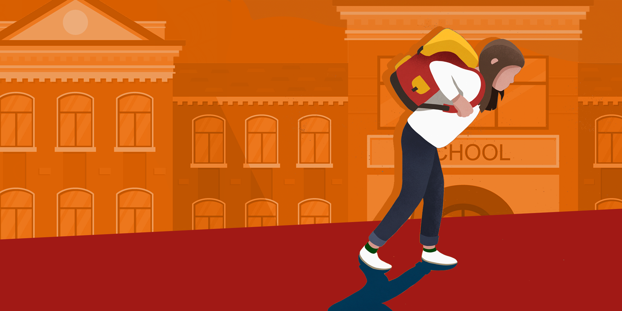 a person walking on a red carpet in front of a building