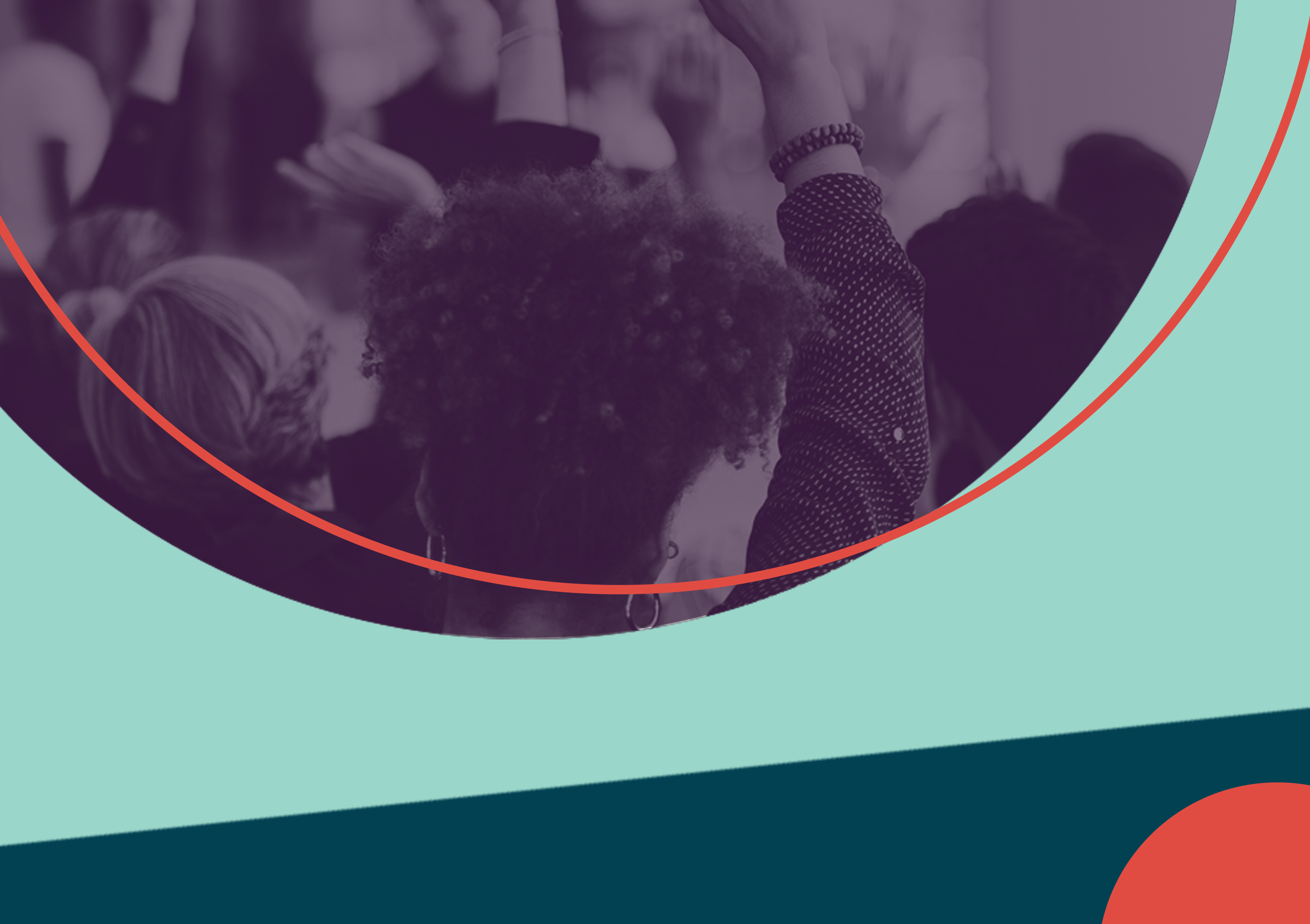 A graphic illustration of a demonstration