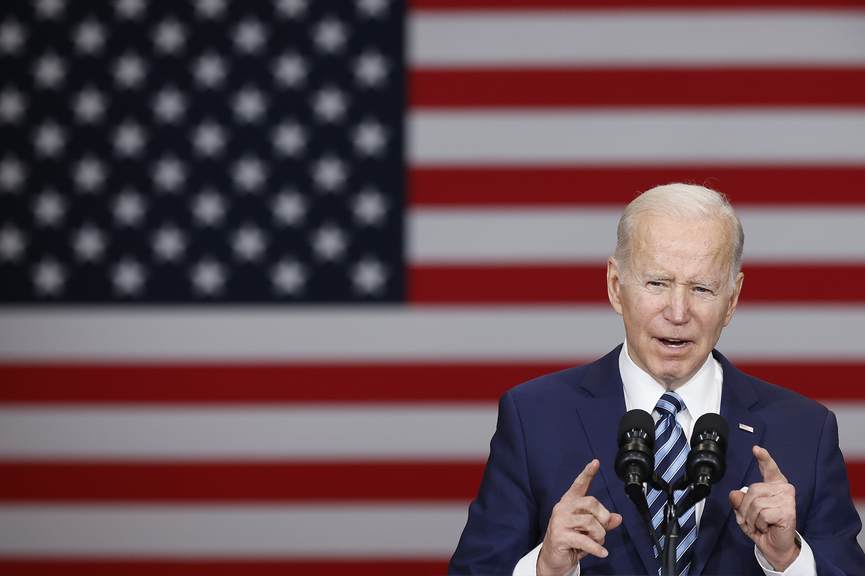 Preseident Biden giving a speech