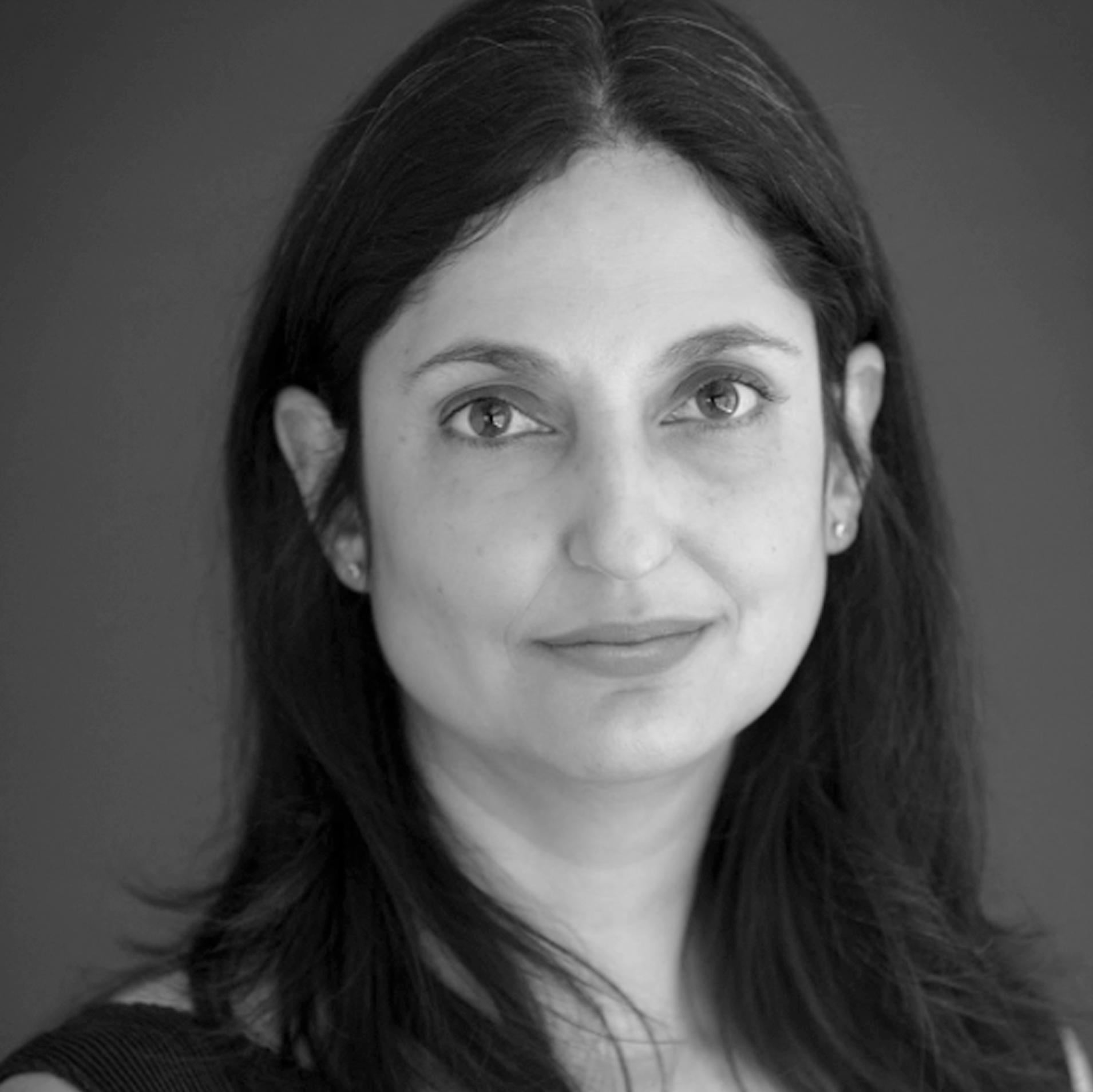 a black and white photo of a woman