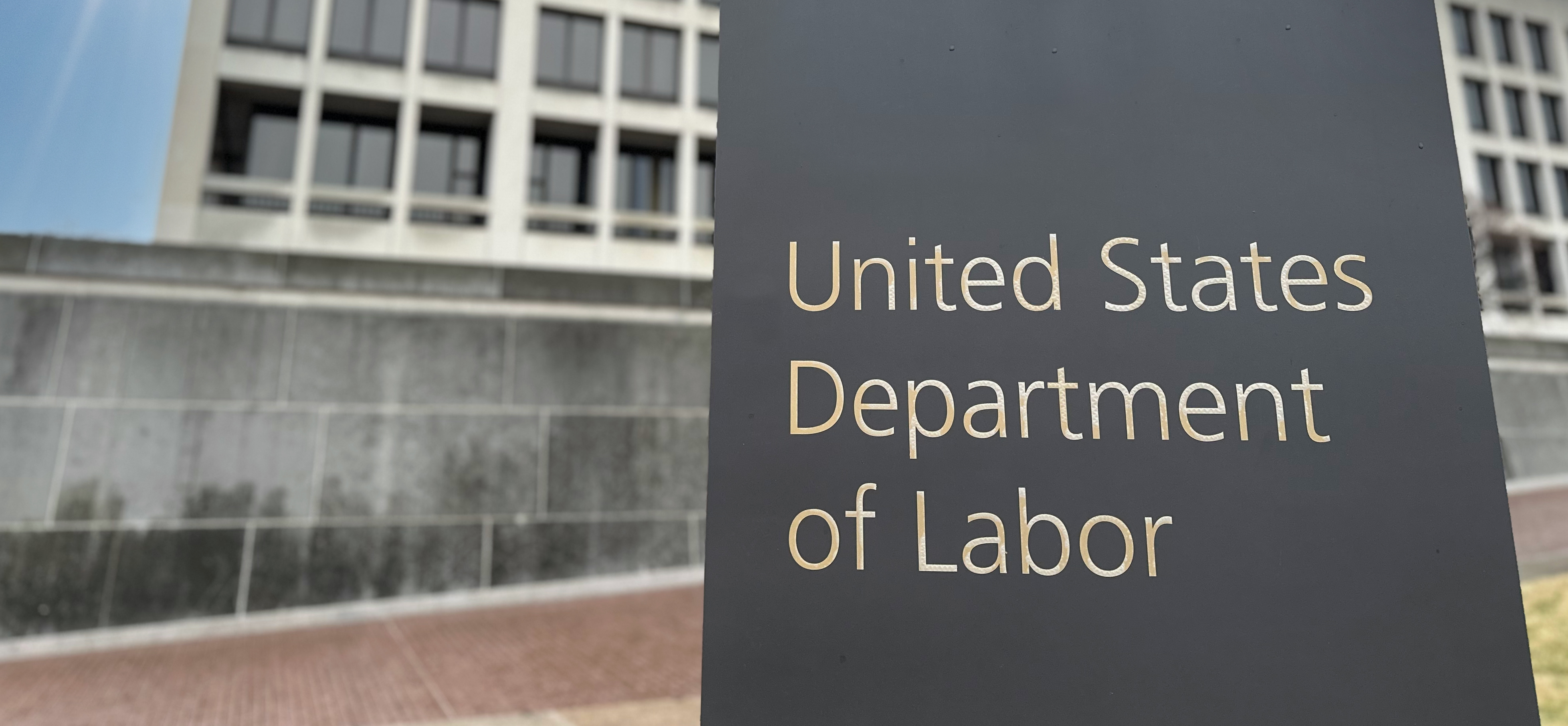 Exterior shot of the U.S. Department of Labor