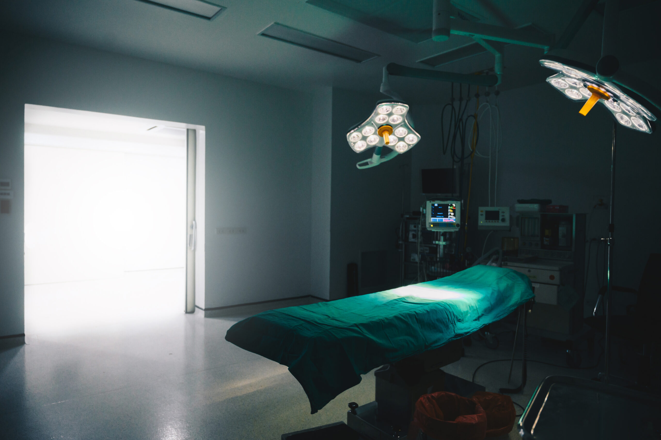 The Operating Room, or OR, is a large, sterile room where surgeons operate on patients.